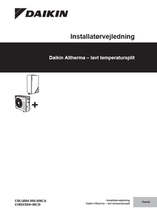 ERLQ004-006-008CV3, EHBH04-08CB,EHBX04-08CB_4PDA384972-1B_Installer reference Guide_Danish download